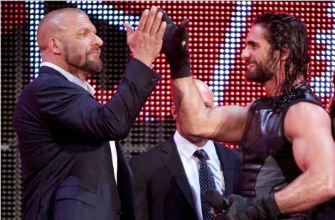 赛斯·罗林斯给兰迪·奥顿设置圈套《RAW2015.03.17》