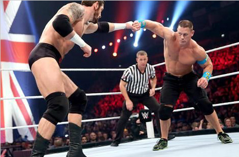 美国冠军赛：约翰·塞纳对阵坏消息·巴雷特《RAW 2015.04.14》