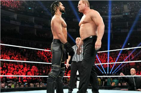 凯恩对阵塞斯·罗林斯《RAW 2015.04.14》