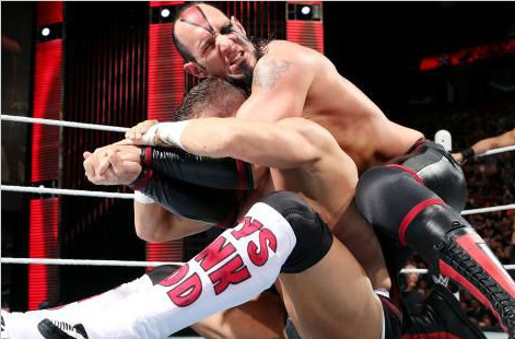 泰森·基德和塞萨罗对阵弑神组合《RAW 2015.05.05》