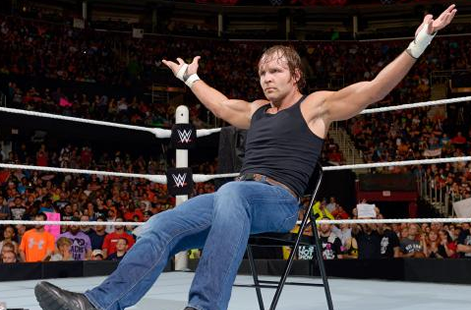 迪恩·安布罗斯打断塞斯罗林斯演讲《WWE RAW 2015.06.16》