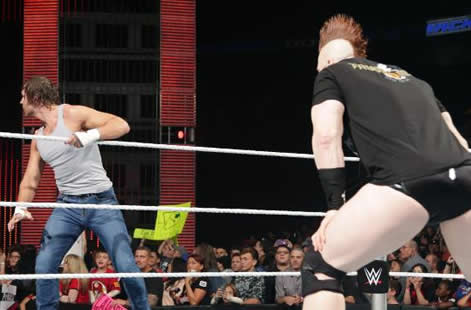 迪恩·安布罗斯挑衅西莫斯《WWE SmackDown 2015.06.18》