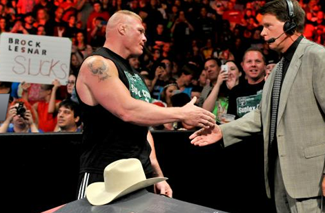 布洛克·莱斯纳的歉意《WWE RAW 2015.06.23》