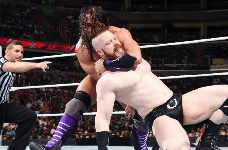 内维尔 vs 希莫斯《WWE RAW 2015.06.30》