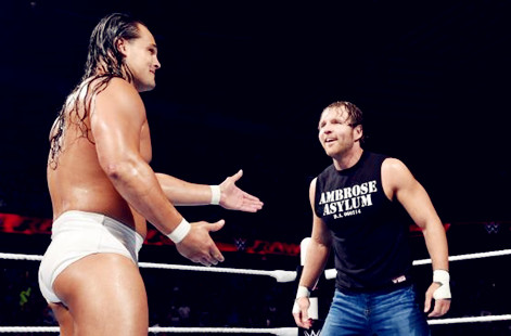 迪恩·安布罗斯vs博·达拉斯《WWE RAW 2015.07.07》