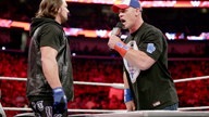 约翰·塞纳与AJ·斯泰尔斯签订合约阶梯赛的合约《WWE RAW 2016.06.14》