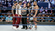 双打冠军美国阿尔法组合不惧挑战，致使场上一片混战！《WWE SmackDown 2017.02.01》