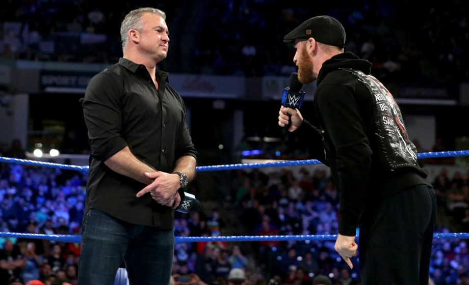 凯文·欧文斯和萨米·扎恩以下犯上，围殴太子爷！《WWE SD 2018.03.14》