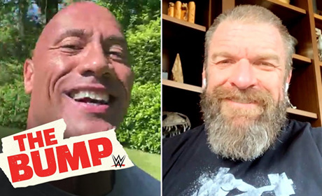巨石强森恭贺王大锤WWE25周年，特意送惊喜！